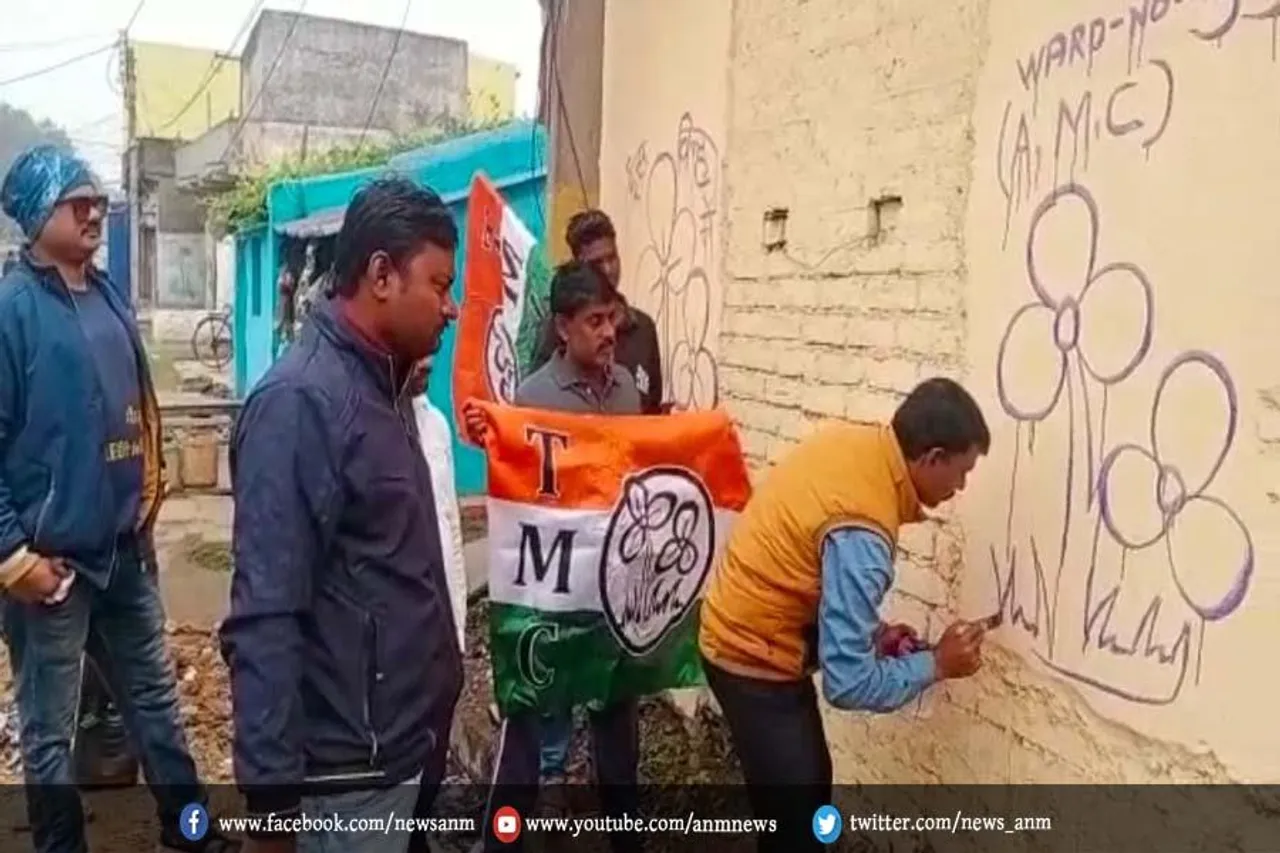 सदन कुमार सिंह के नेतृत्व दीवार लेखन