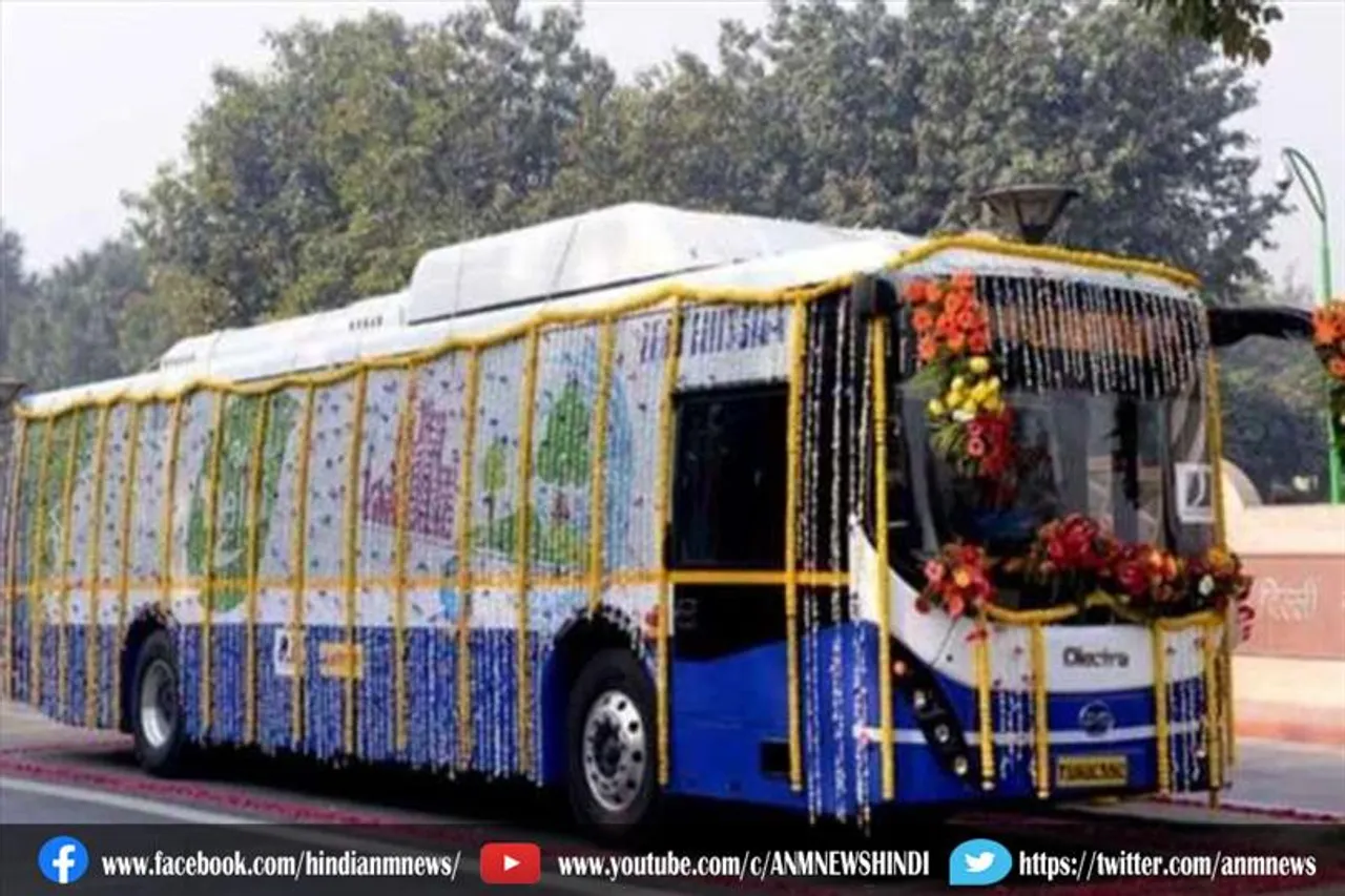 राजाधानी में आज पहली इलेक्ट्रिक बस की शुरुआत