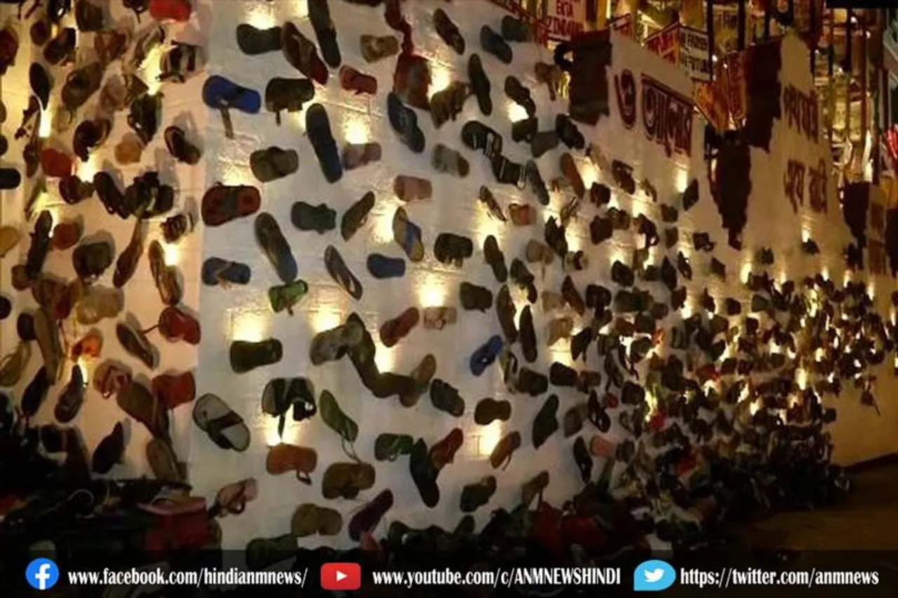 दुर्गा पूजा के पंडालों में दिखा कृषि आंदोलन कि झलक