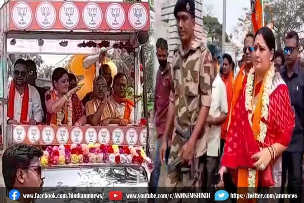 अग्निमित्रा पॉल ने किया चुनावी प्रचार