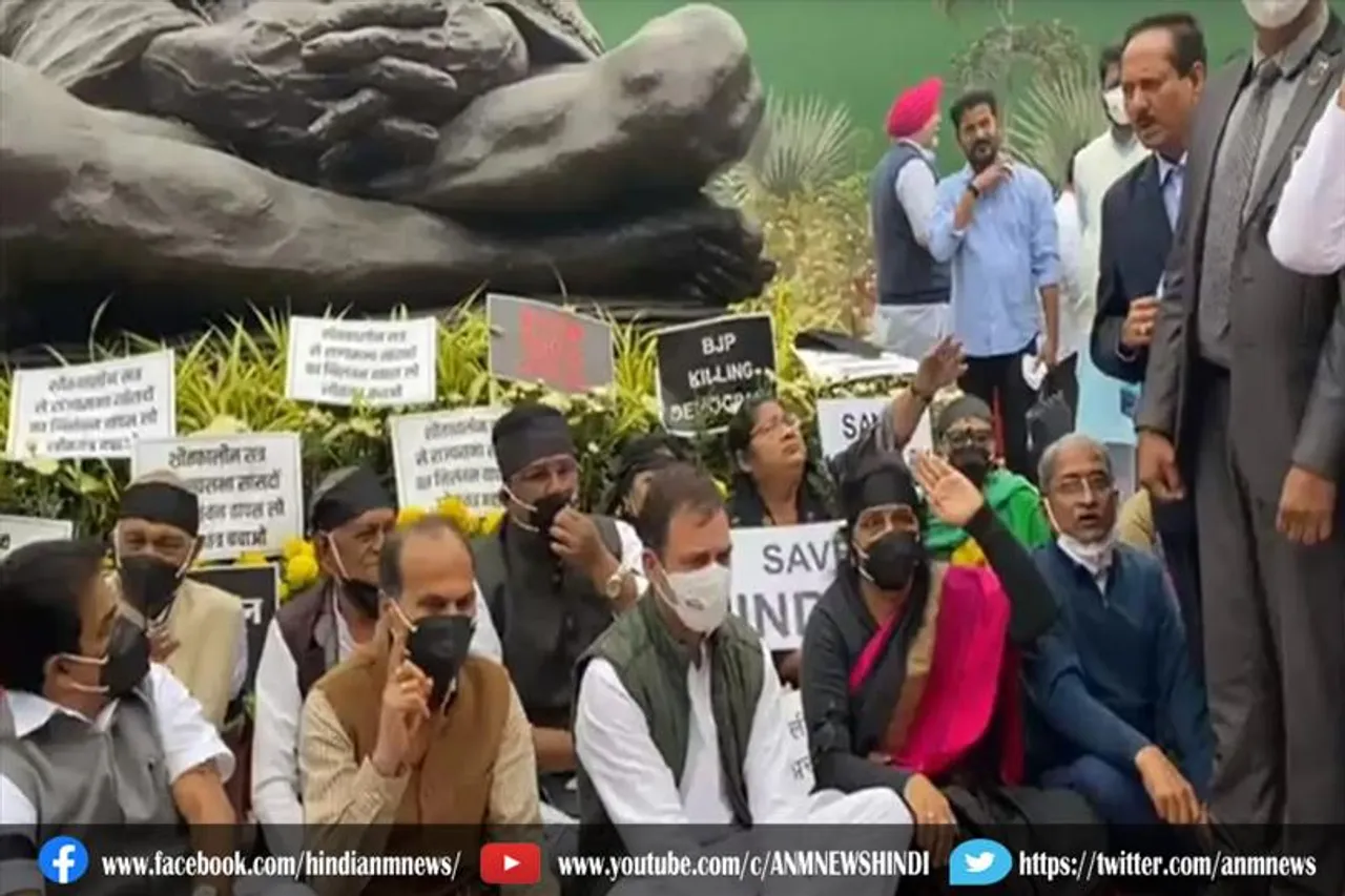 सांसदों के निलंबन को लेकर विपक्ष ने किया हंगामा