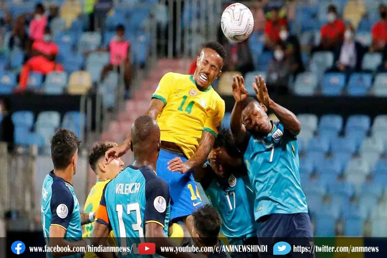 इक्वाडोर ब्राजील के साथ 1-1 से ड्रा