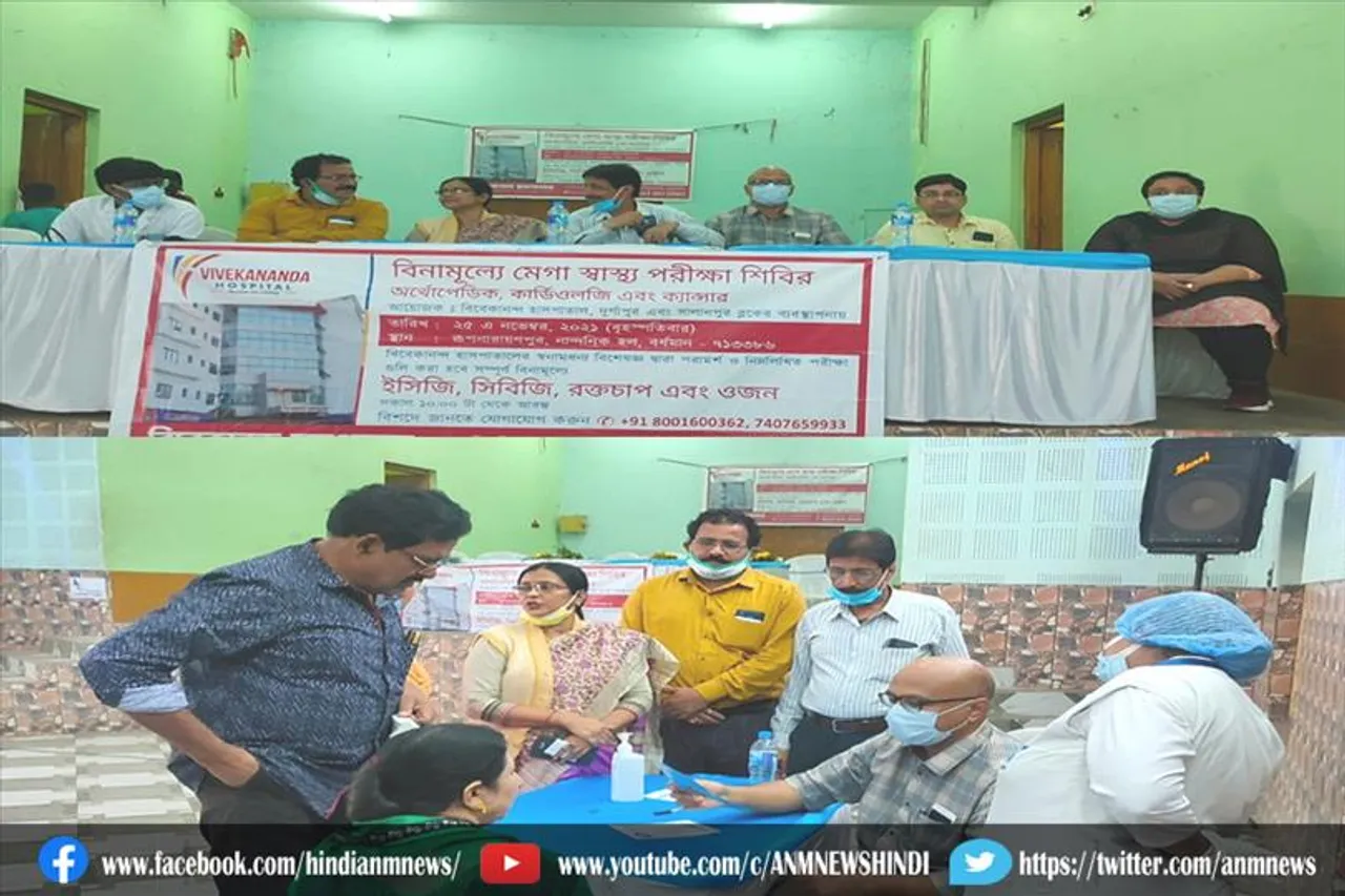विवेकानन्द अस्पताल द्वारा सलानपुर में नि:शुल्क मेगा स्वास्थ्य जाँच शिविर का आयोजन