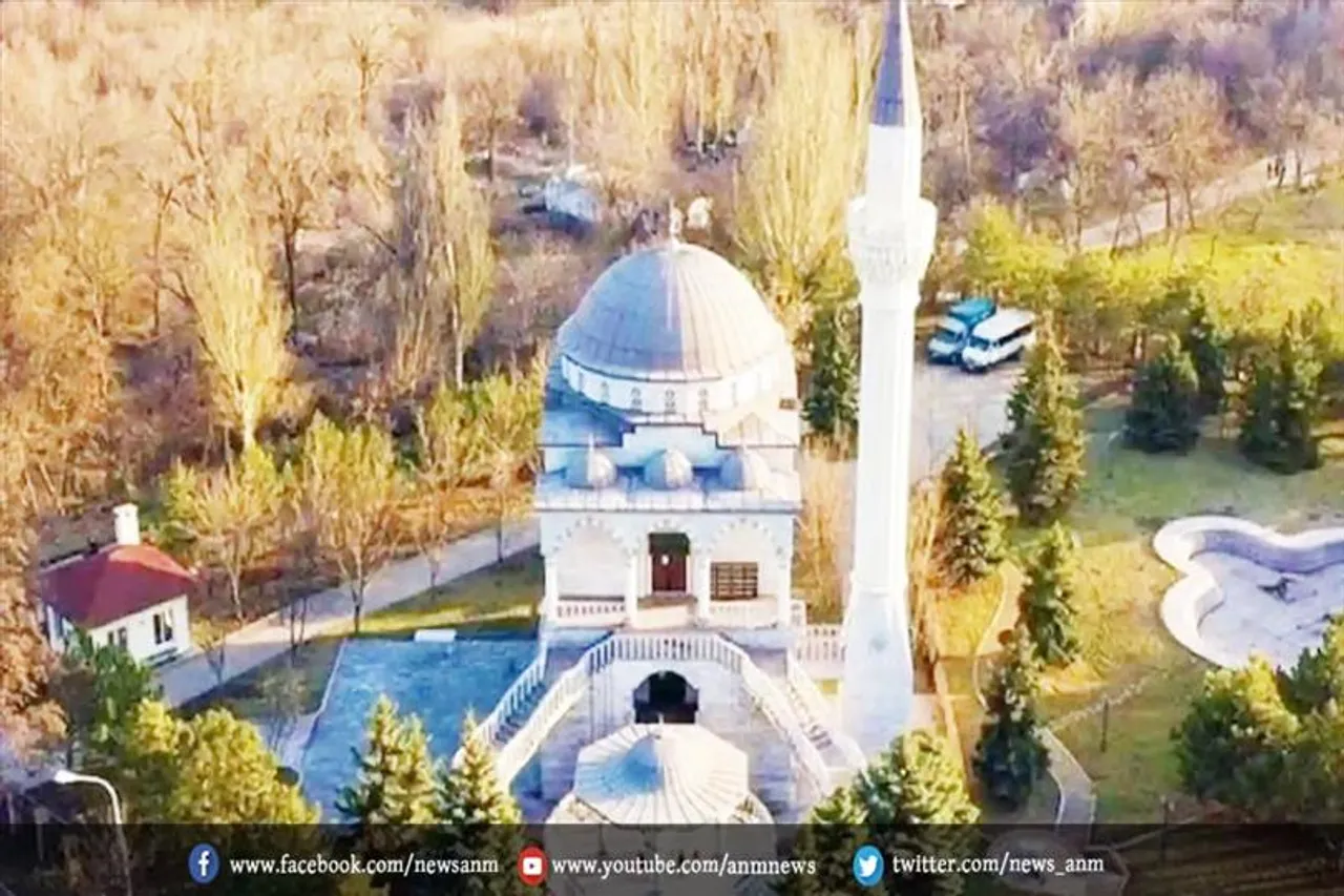 मस्जिद पर रूसी सेना की गोलाबारी