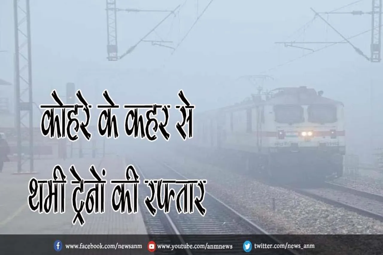 कोहरे के कहर से थमी ट्रेनों की रफ्तार
