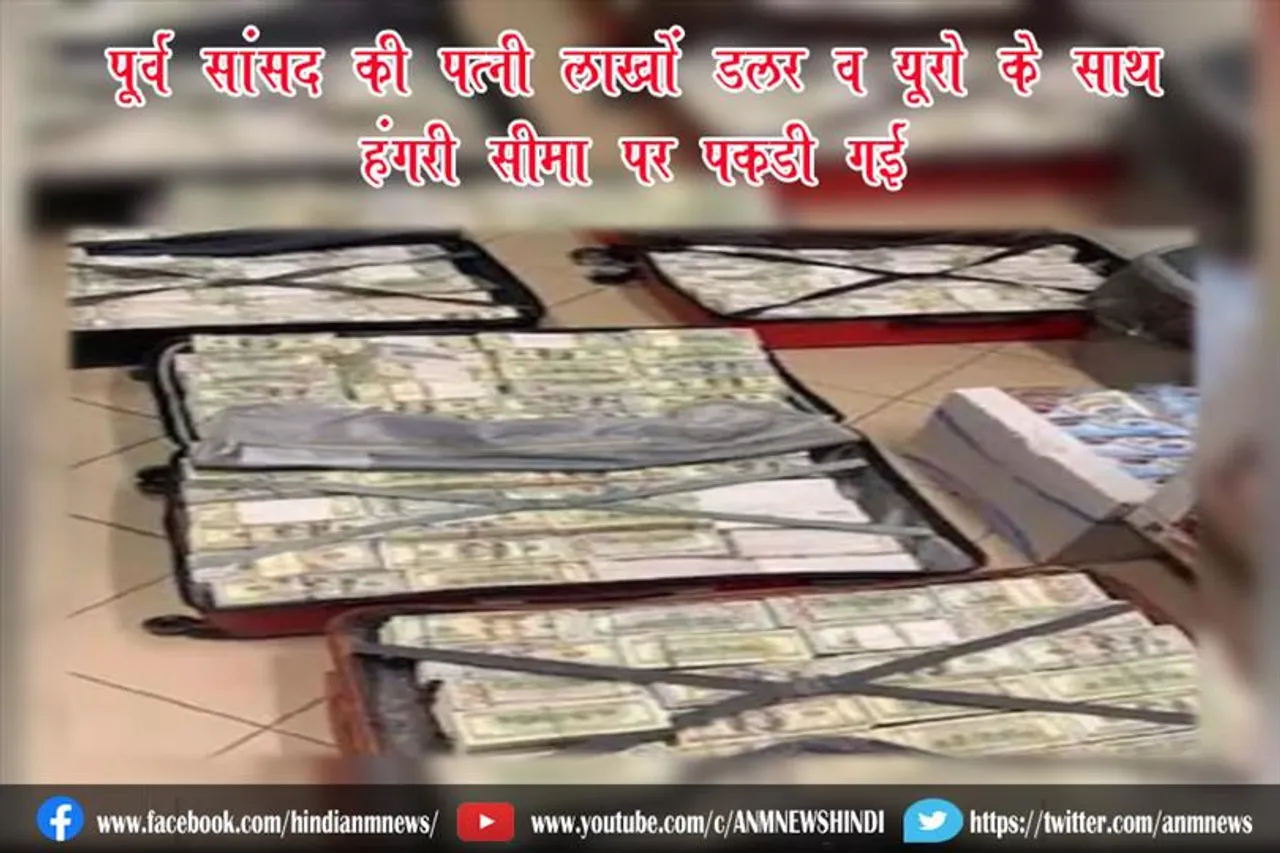 पूर्व सांसद की पत्नी लाखों डॉलर व यूरो के साथ हंगरी सीमा पर पकड़ी गई