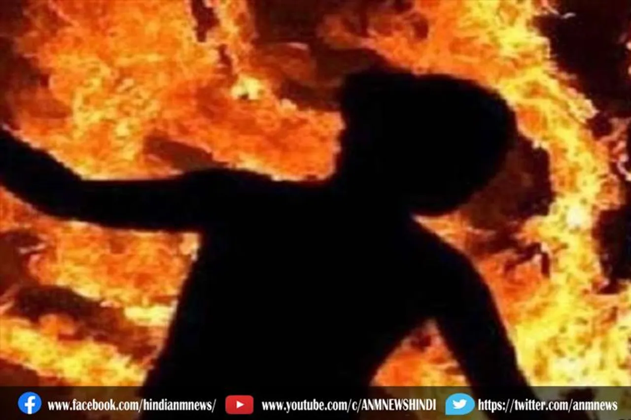 आग से जिंदा जला एक व्यक्ति