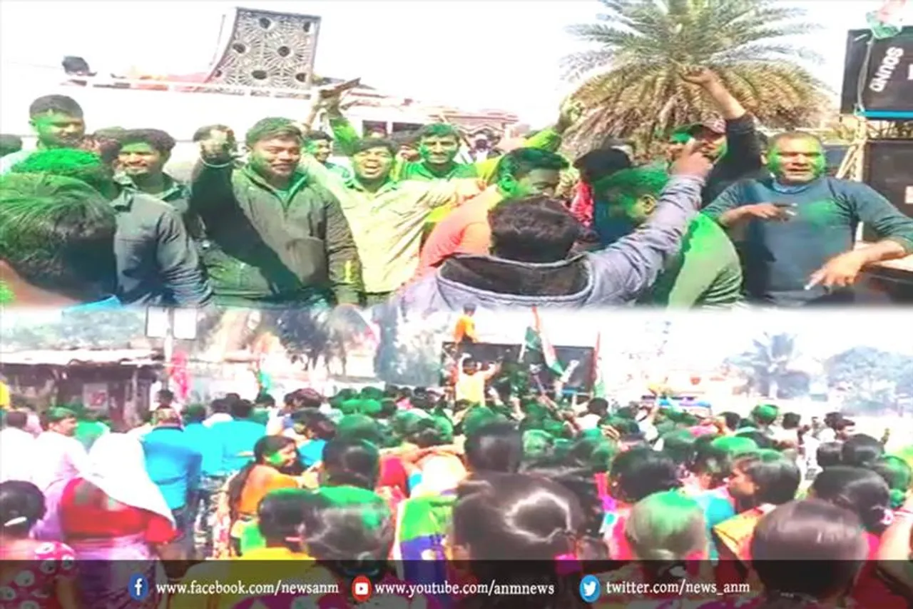 जामुड़िया में जीत की खुशी में तृणमूल ने निकाली विजय रैली