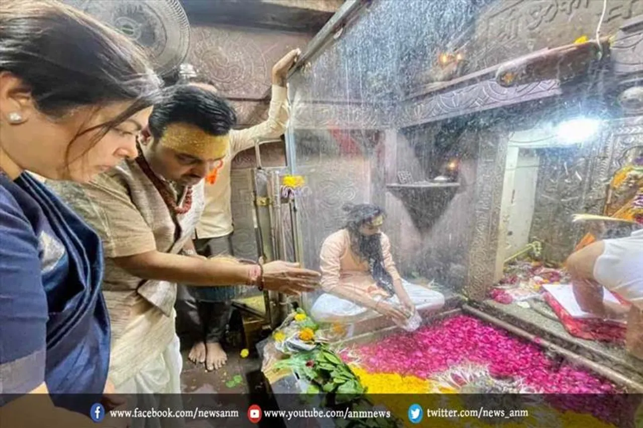 ओंकारेश्वर पहुंचीं मंत्री मीनाक्षी लेखी