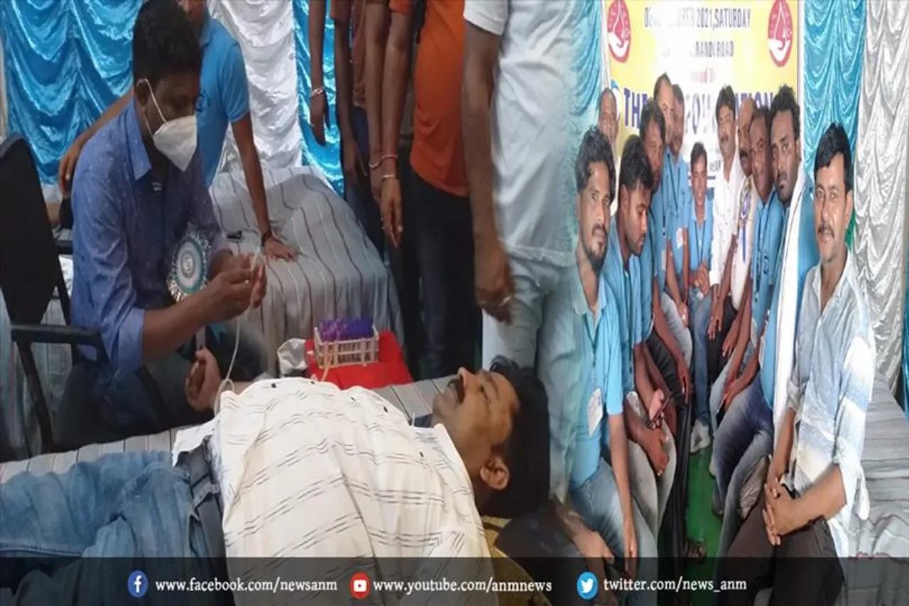 द लाइफ फाउंडेशन संस्था द्वारा रक्तदान शिविर का आयोजन