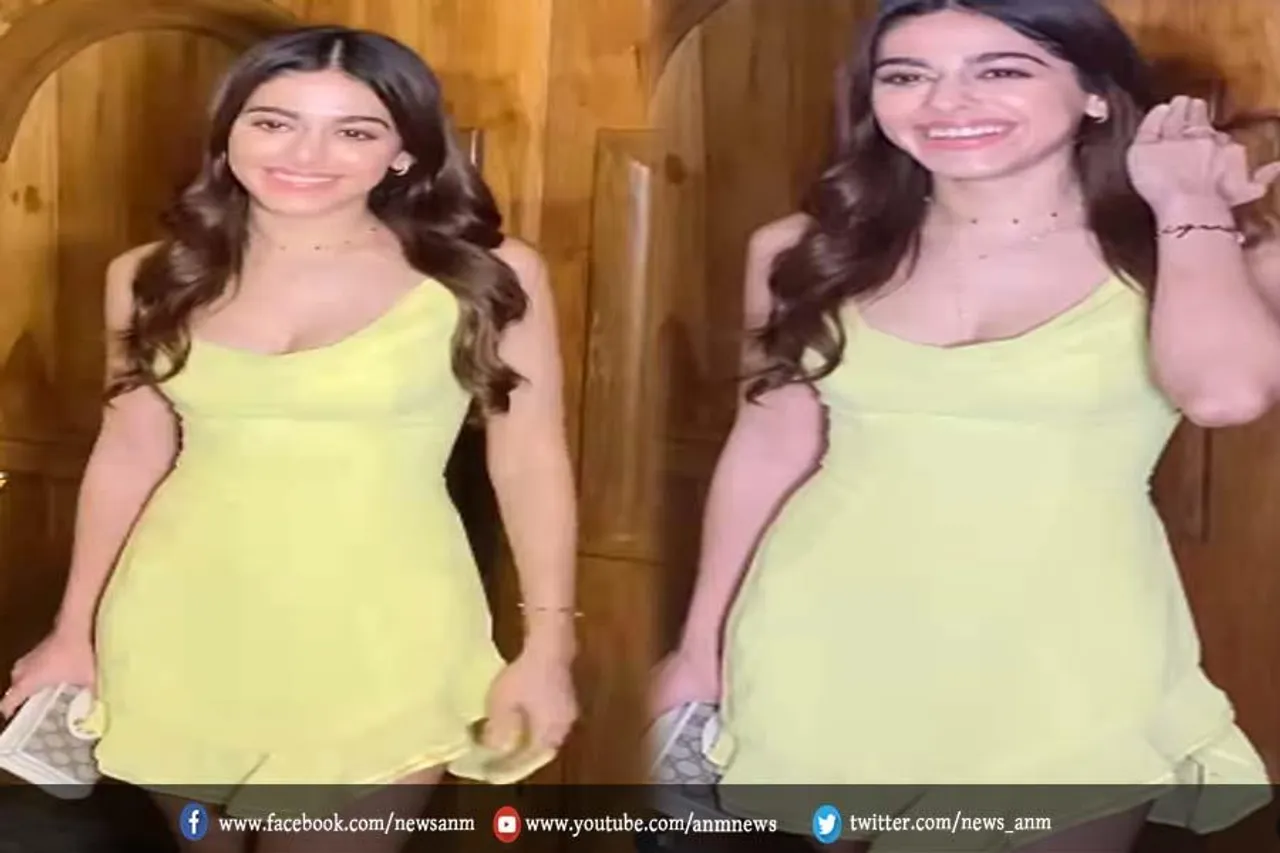 ठंड में छोटी फ्रॉक पहन अलाया एफ ने ढाया कहर
