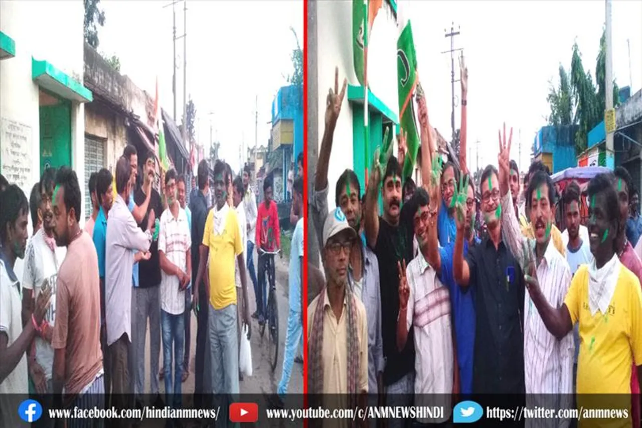 ममता बनर्जी की जीत पर तृणमूल कार्यकर्ता खुश