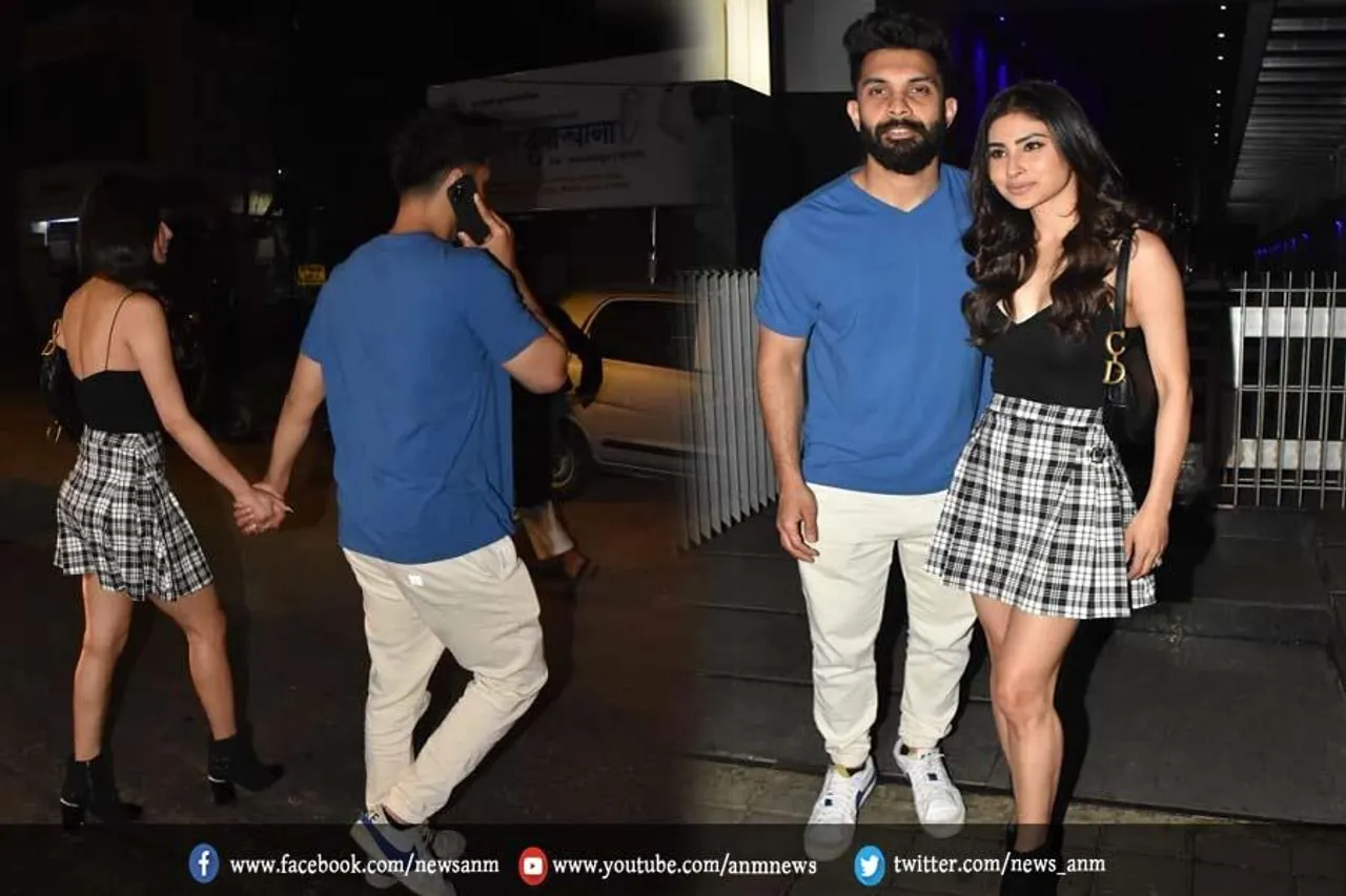 पति सूरज के साथ बांद्रा में स्पॉट हुई मौनी रॉय