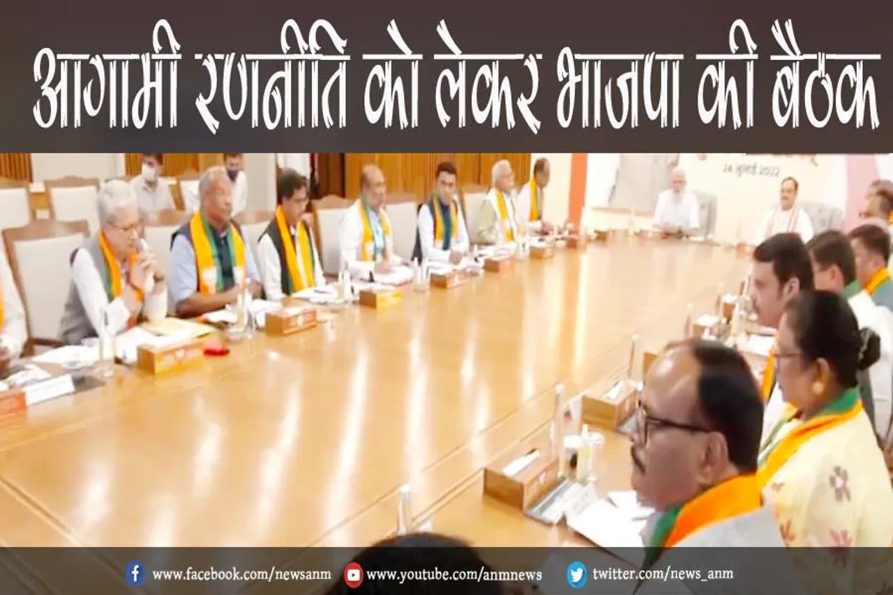 आगामी रणनीति को लेकर भाजपा की बैठक