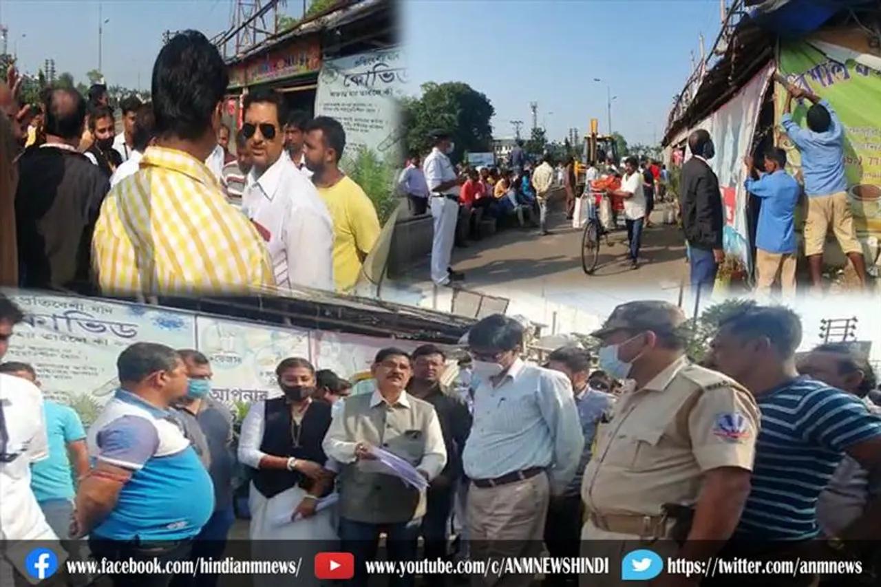 आसनसोल नगर पालिका द्वारा फिर से बेदखली अभियान शुरू