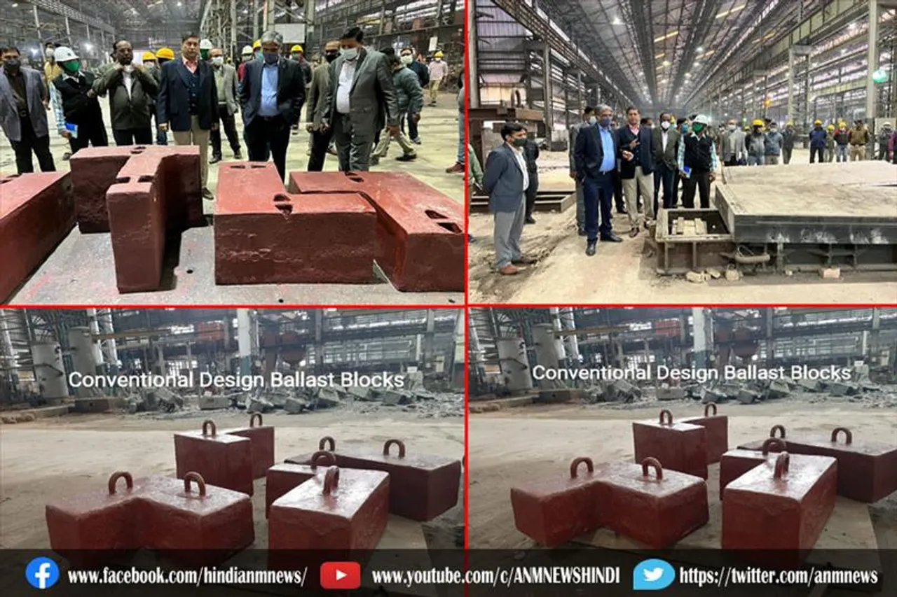 महाप्रबंधक,चिरेका ने इस्पात फाउंड्री का निरीक्षण किया