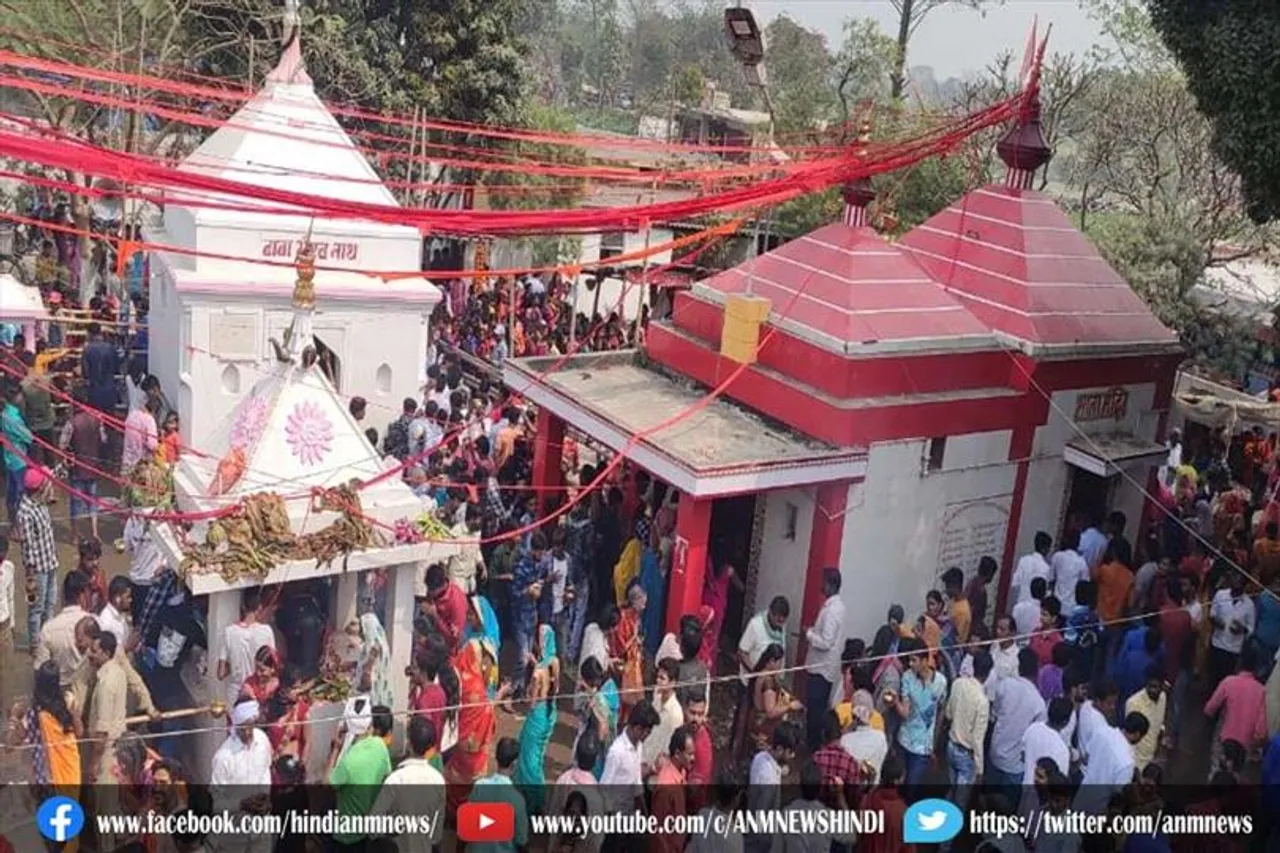 बाबा खगेश्वरनाथ महादेव का जलाभिषेक और फूलों से महाशृंगार