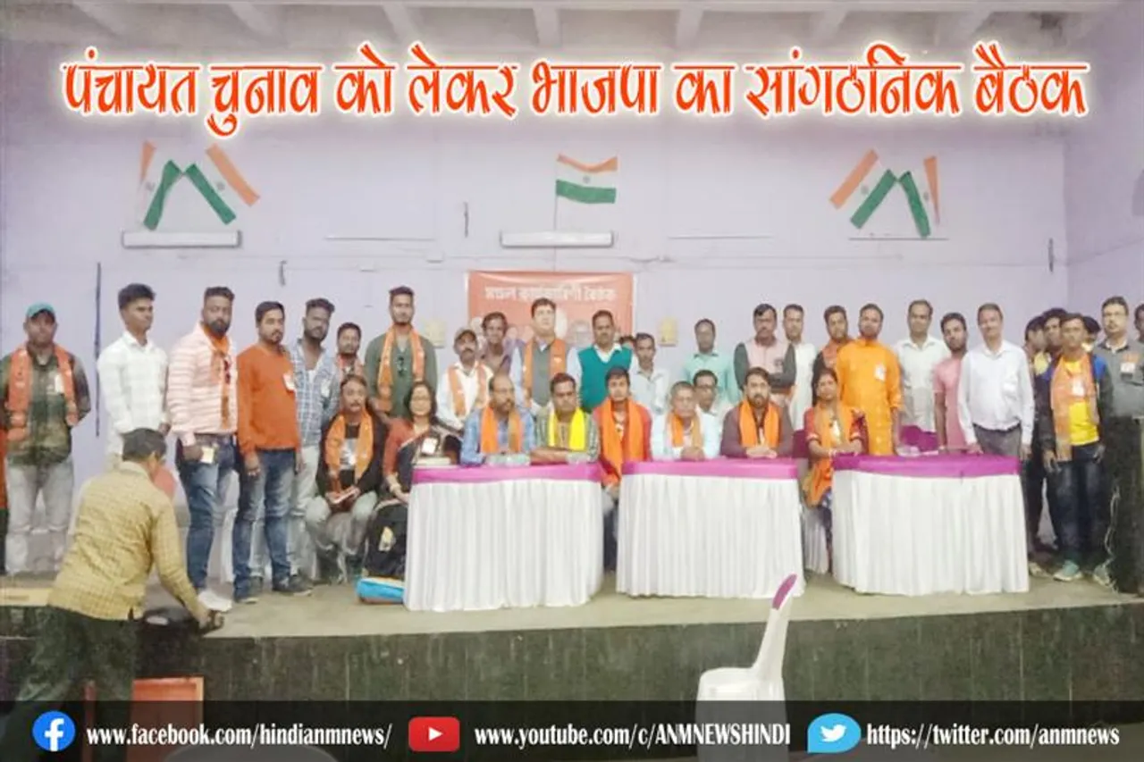 पंचायत चुनाव को लेकर भाजपा का सांगठनिक बैठक