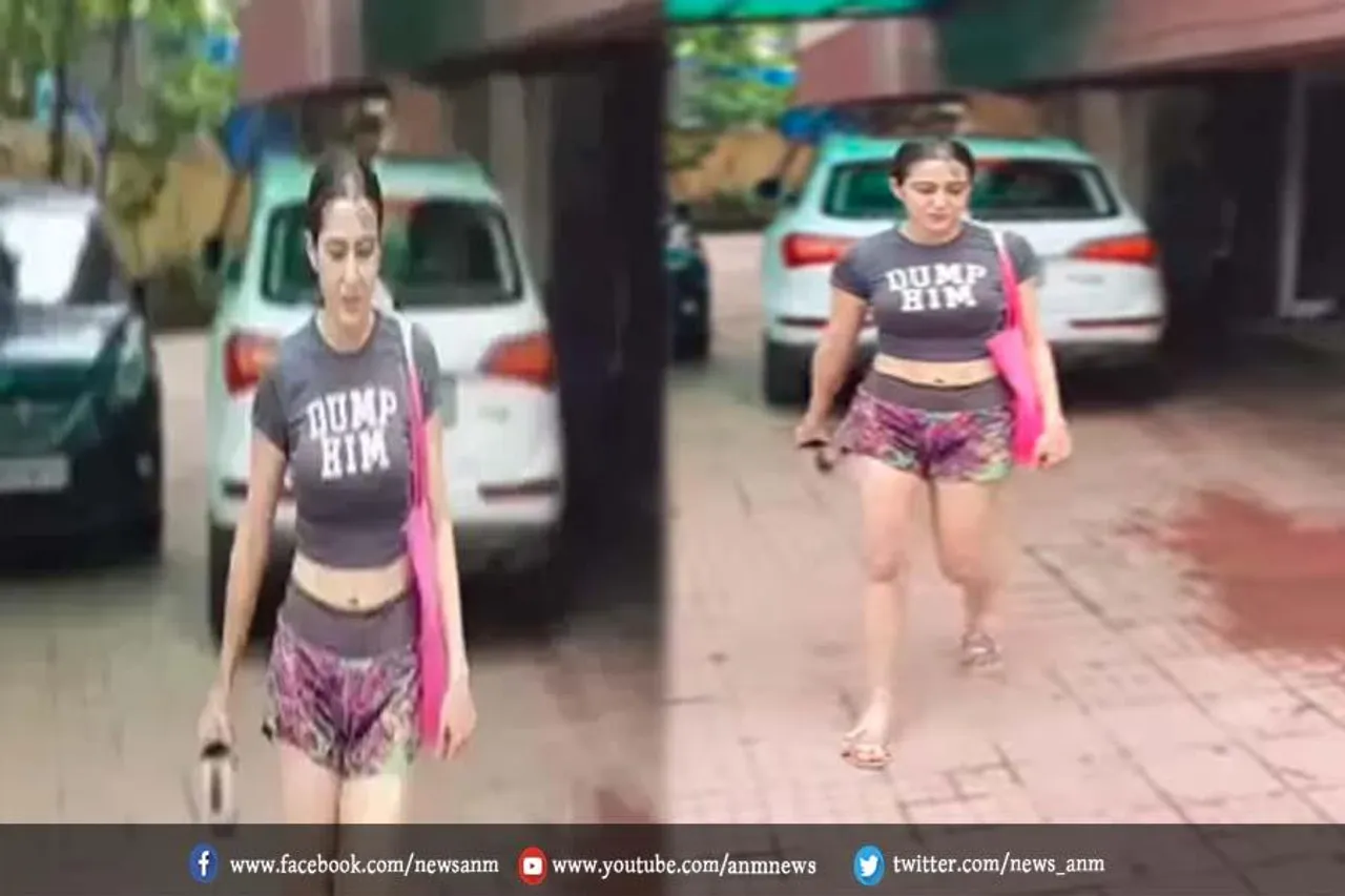 Video : फिटनेस सेंटर के बाहर दिखी सारा अली खान