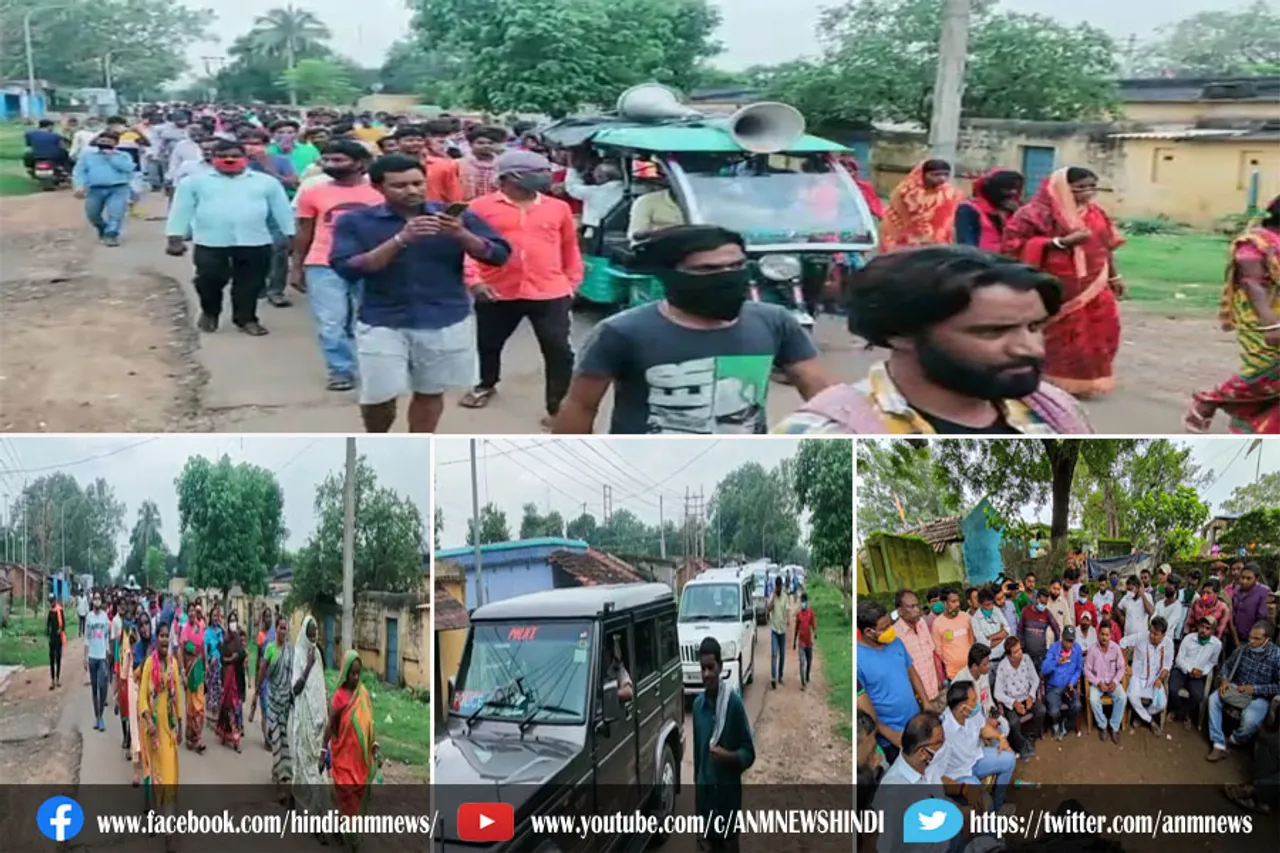 हमले के आरोपियों की गिरफ्तारी की मांग में एकजुट हुए बाउरी समाज के लोग