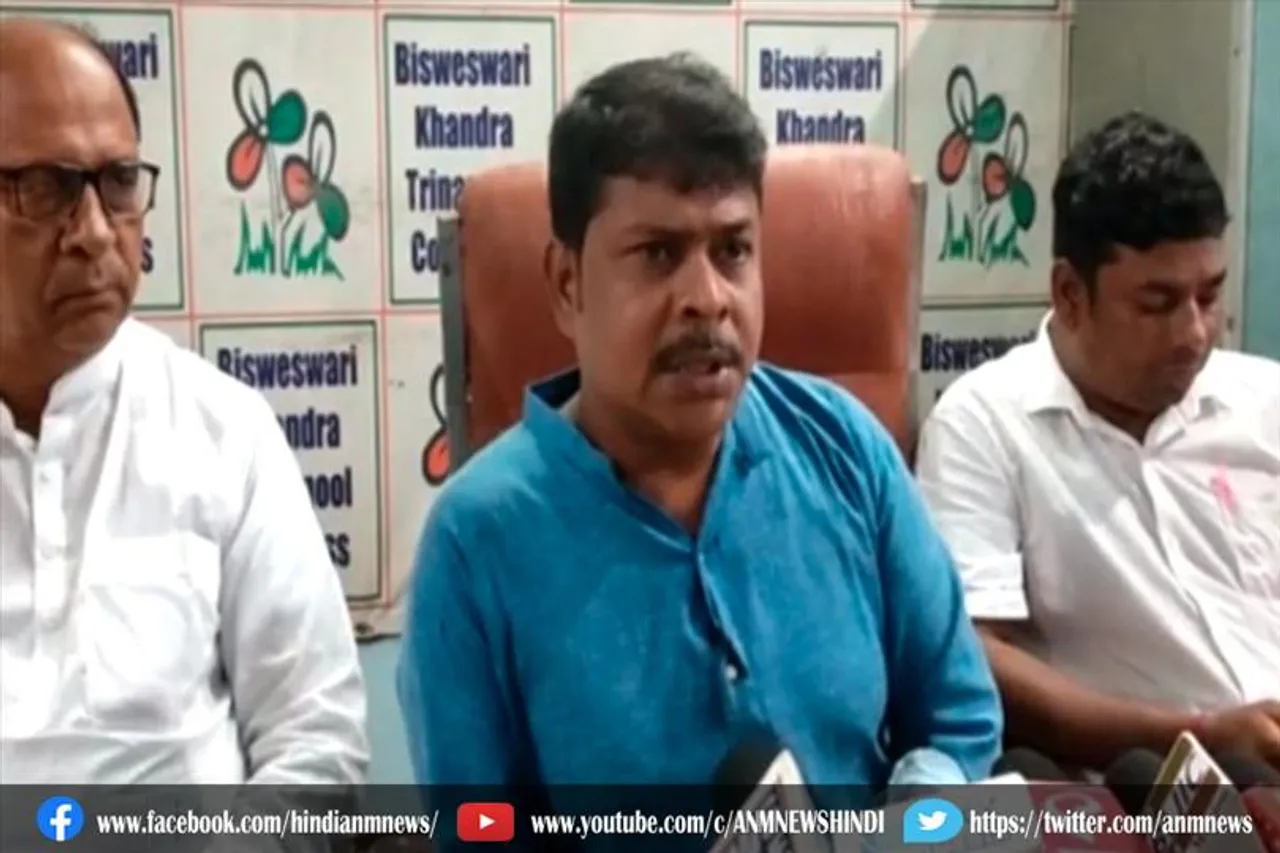 खान्द्रा स्थित एक सामुदायिक भवन में टीएमसी द्वारा कर्मी सभा