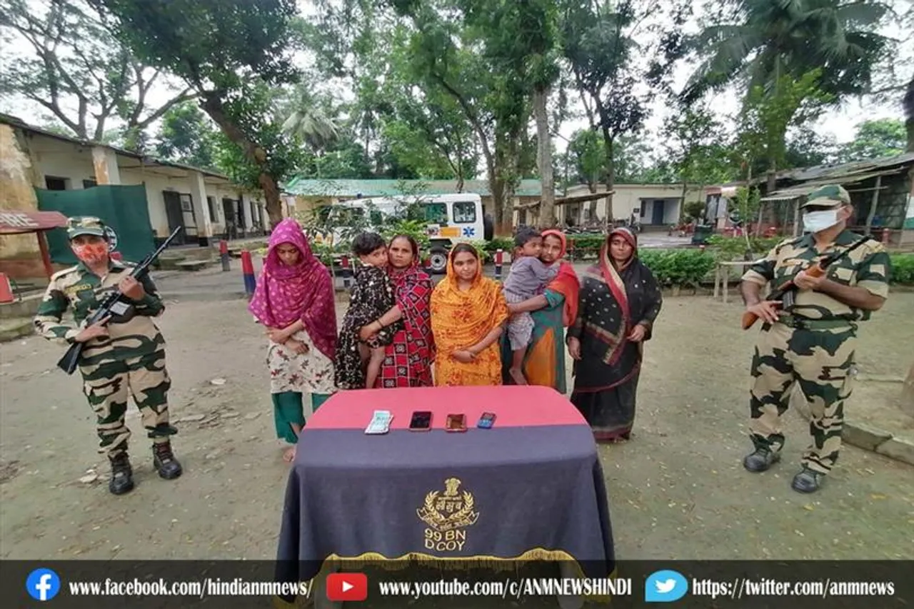 बीएसएफ ने 4 बांग्लादेशी घुसपैठिए को किया गिरफ्तार