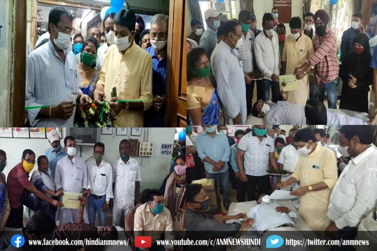 कुल्टी बोरो कार्यालय में रक्तदान शिविर का आयोजन