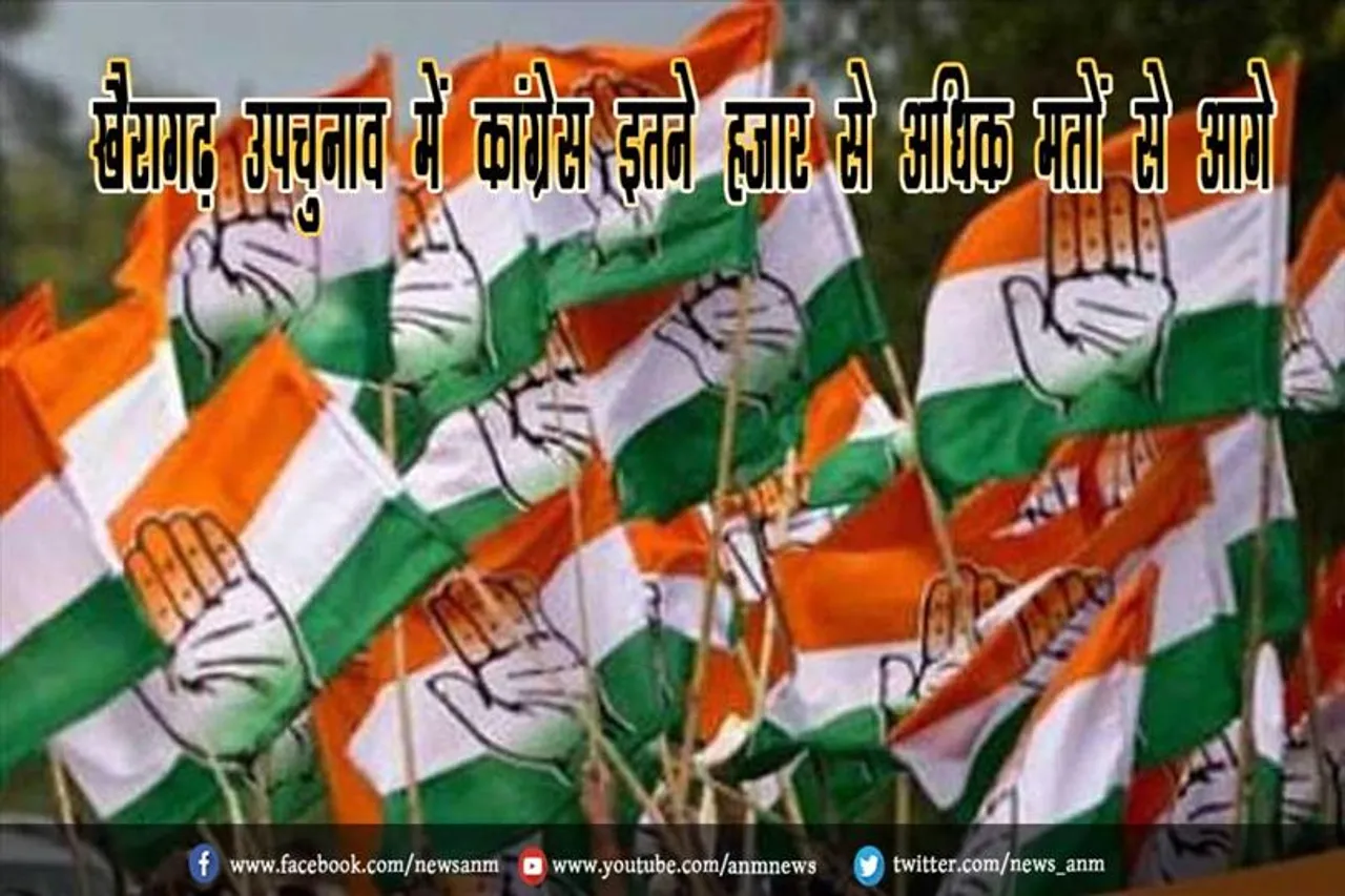 खैरागढ़ उपचुनाव में कांग्रेस इतने हजार से अधिक मतों से आगे