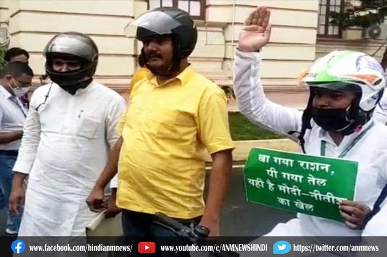 जानिए दूसरे दिन भी हेलमेट पहनकर क्यों पहुंचे विधायक