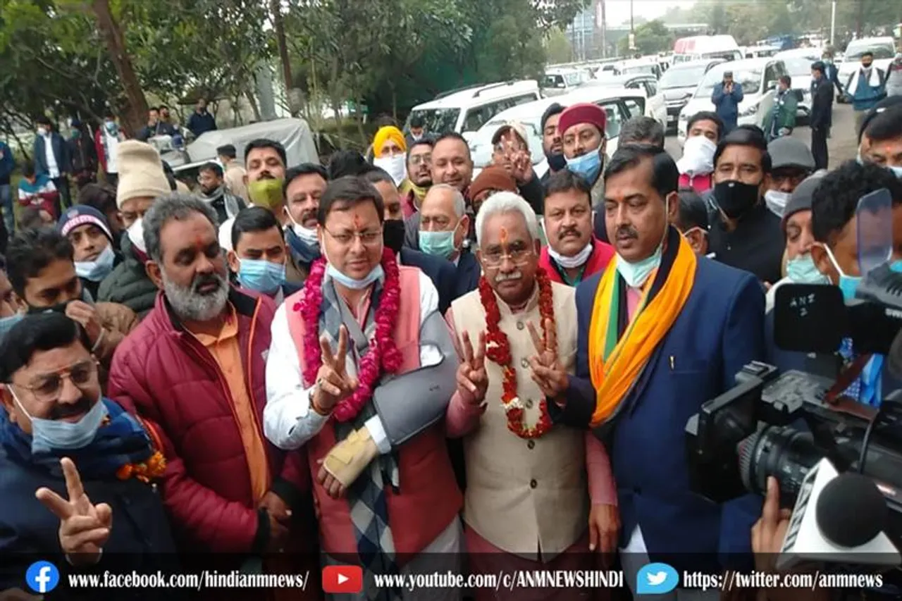 मुख्यमंत्री धामी का लालढांग में रोड शो