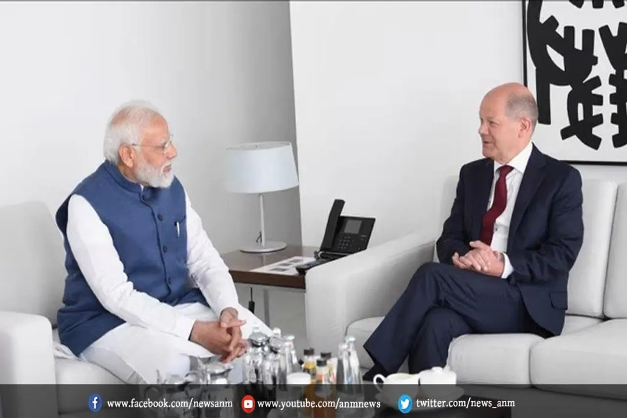 शोल्ज और पीएम मोदी के बीच शुरू हुई चर्चा