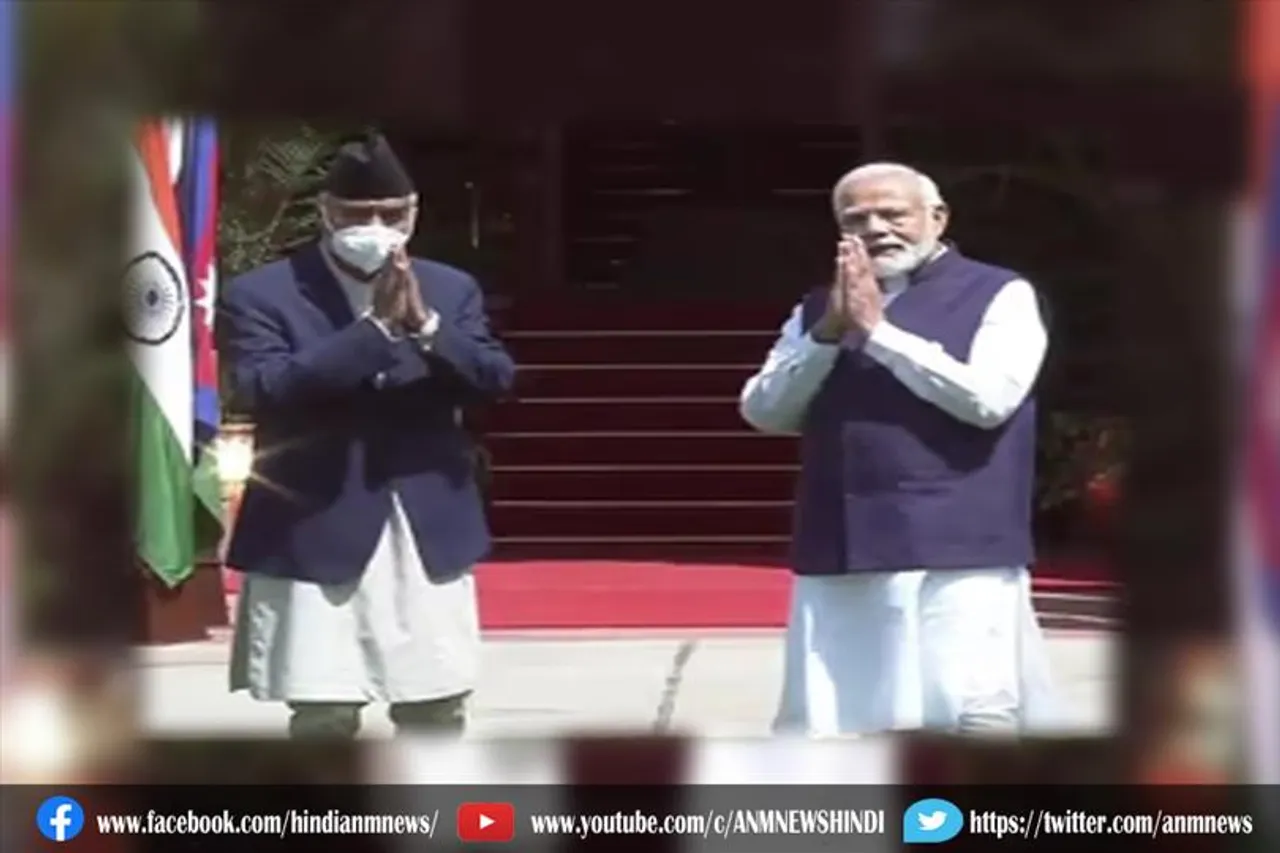 प्रधानमंत्री मोदी की नेपाल के पीएम देउबा से मुलाकात