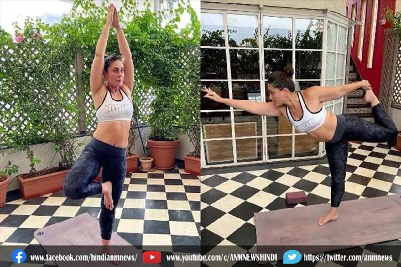 करीना ने दिखाया गजब का योगा