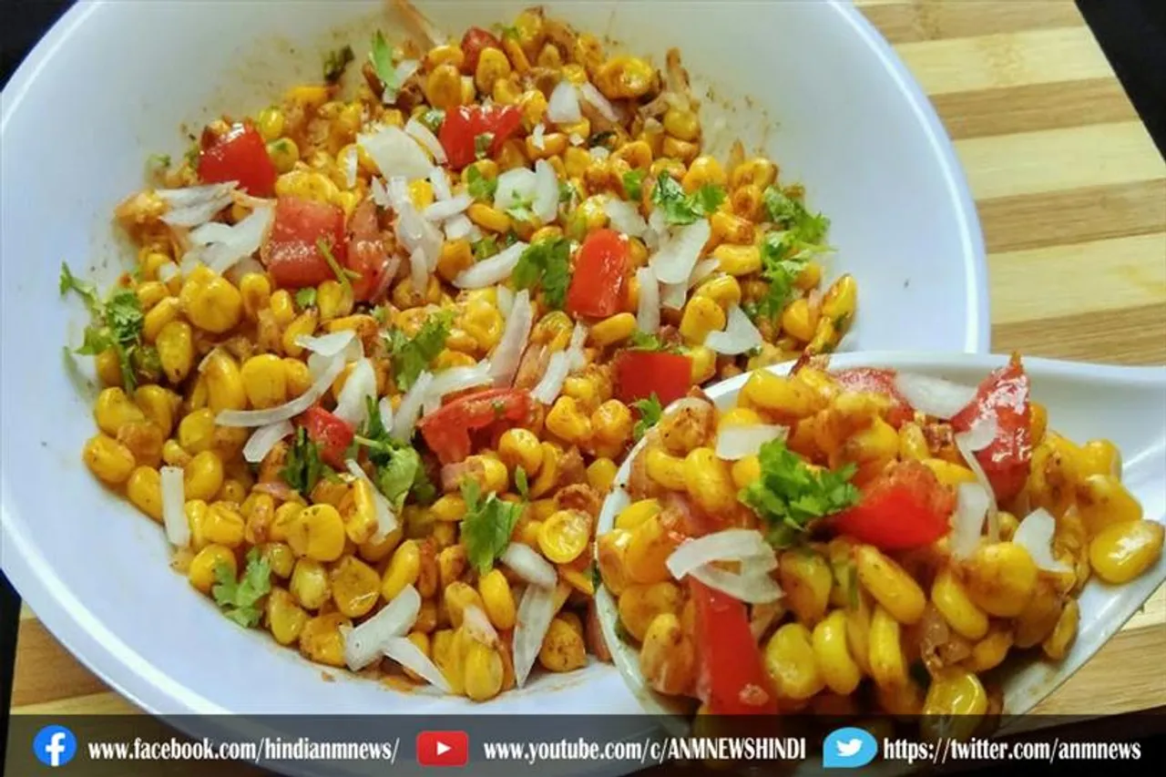 घर पर बनाएं चटपटा स्वीट कॉर्न चाट
