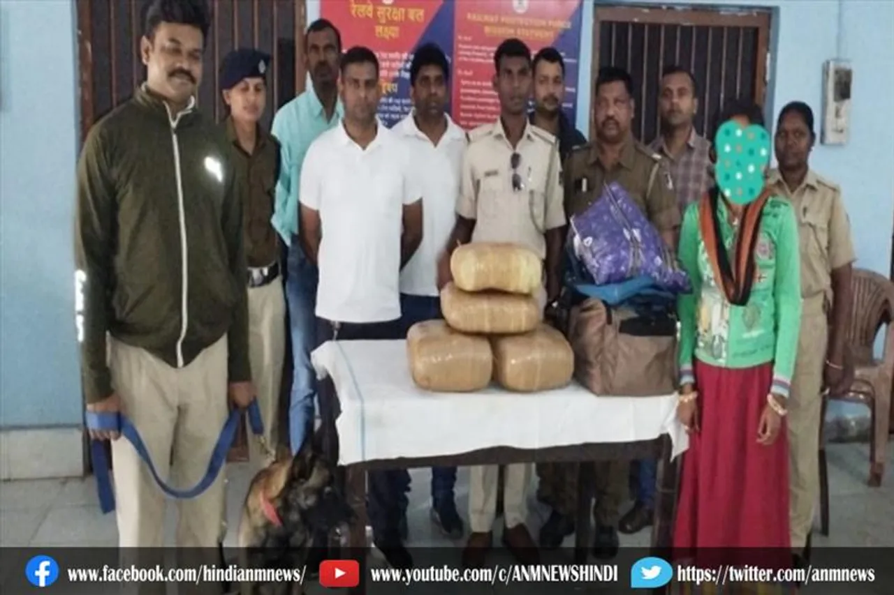 15 किलो गांजे के साथ एक महिला गिरफ्तार