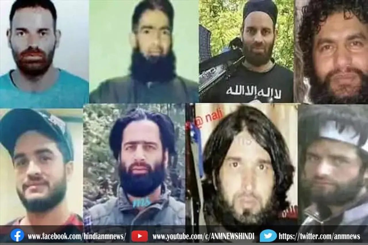 टॉप 10 आतंकियों की लिस्ट जम्मू कश्मीर पुलिस ने की जारी