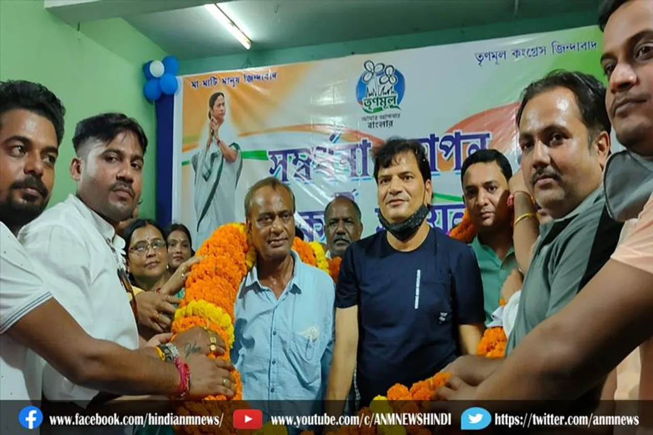 तृणमूल कांग्रेस एंव सामजिक संगठनों ने किया विधायक को सम्मानित, कर्मी सभा मे उमड़े क्षेत्र के सभी बूथकर्मी