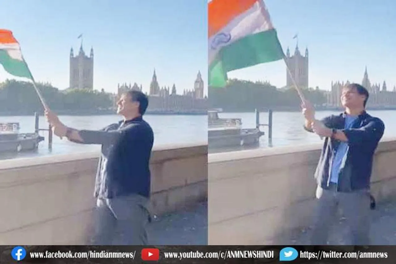 विवेक ओबेरॉय ने अंग्रेजो के देश में लहराया तिरंगा