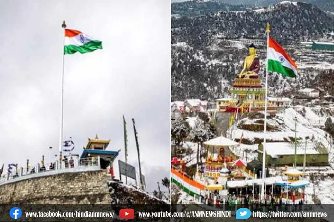 104 फीट ऊंचे राष्ट्रीय ध्वज फहराया अरुणाचल प्रदेश के मुख्यमंत्री