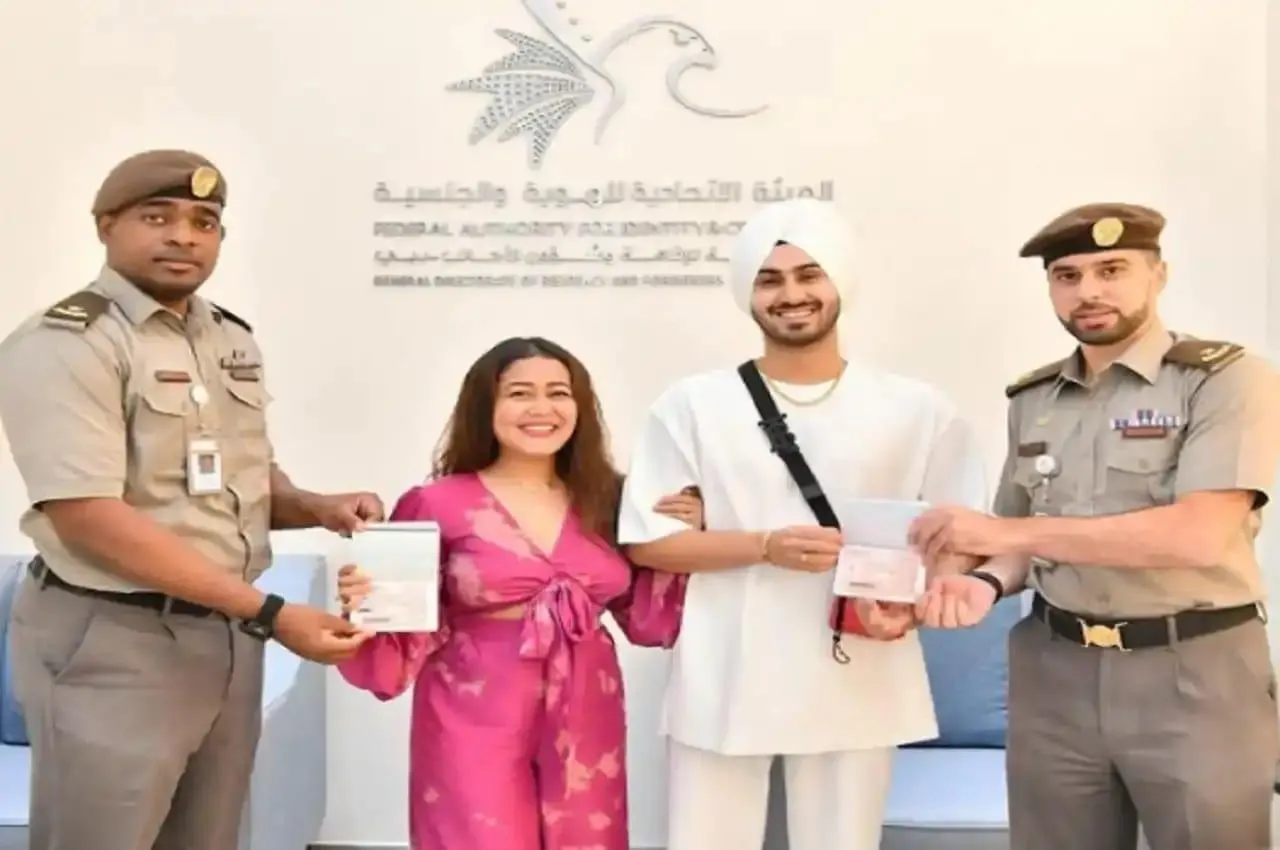 नेहा कक्कड़ और उनके पति रोहनप्रीत सिंह को मिला UAE का Golden Visa