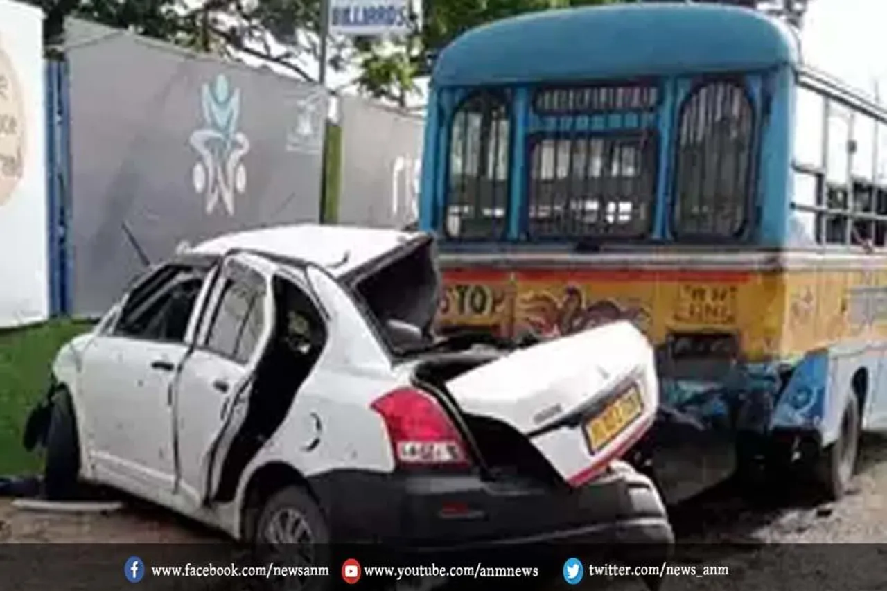 सरकारी बस और कार में जोरदार टक्कर, 3 की मौत