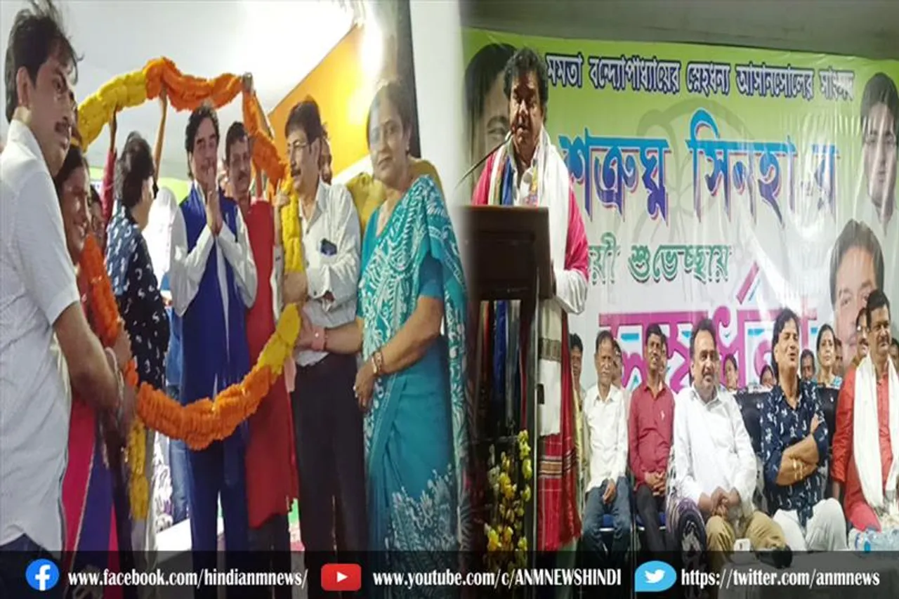 सालानपुर पहुँचे सांसद शत्रुघ्न सिन्हा, हुआ भब्य स्वागत