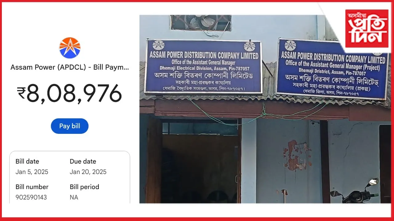 APDCL ৰ কৃপাত ধেমাজিৰ গ্ৰামাঞ্চলৰ এগৰাকী মহিলাৰ নামত আহিল ৮ লাখৰো অধিক টকাৰ বিল...
