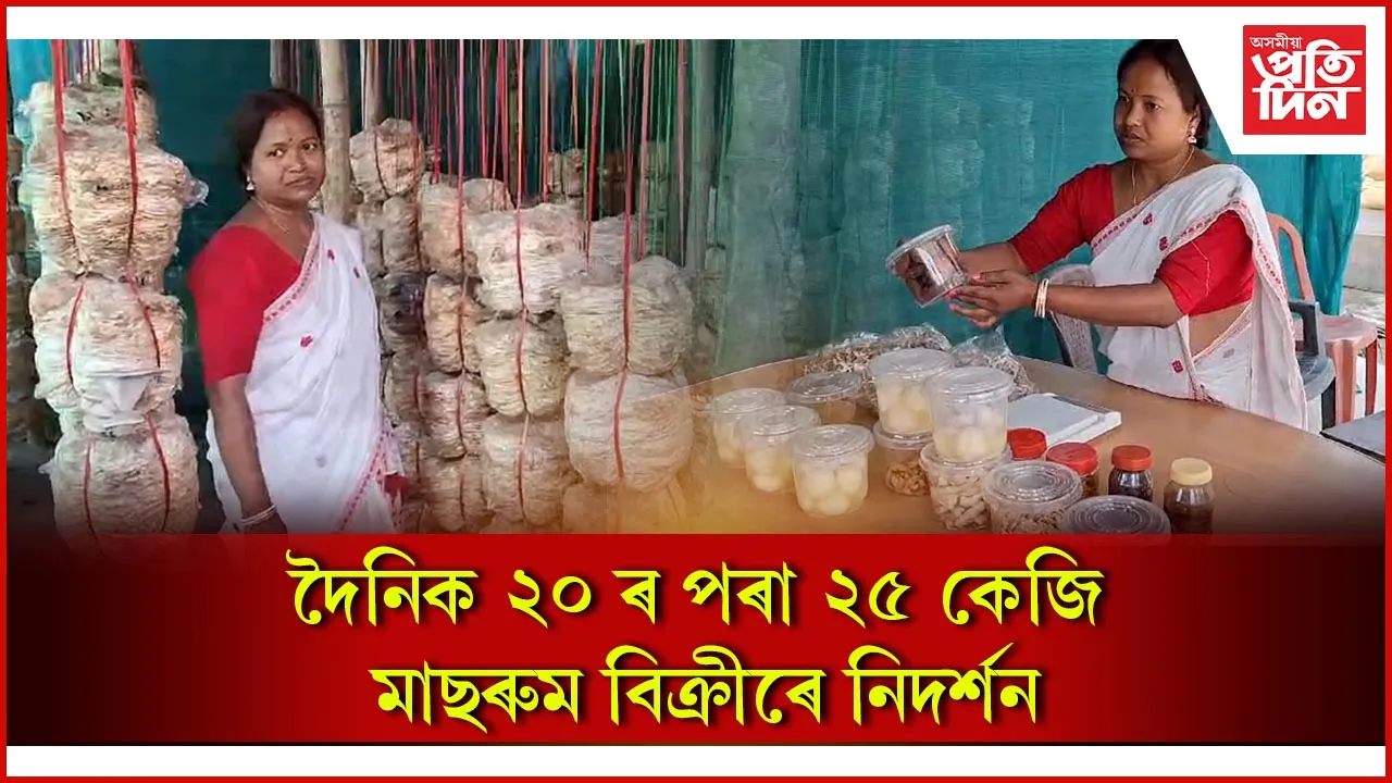 মাছৰুমৰ পৰা তৈয়াৰ বিস্কুট, মিঠাই, ভূজিয়া, নিমকিঃ তাপসী মণ্ডলে দেখুৱাইছে স্বাৱলম্বীতাৰ নিদৰ্শন...