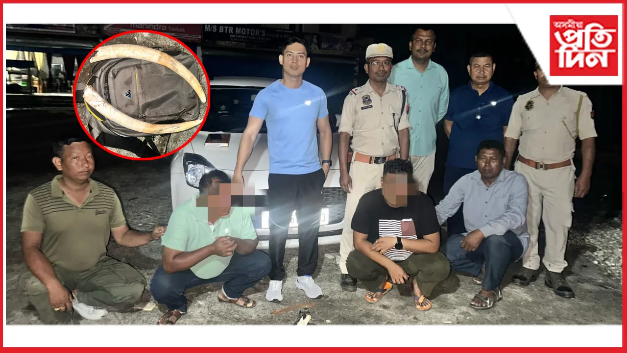 হাতী দাঁতৰ সৈতে দুই সৰবৰাহকাৰীক গ্ৰেপ্তাৰ...