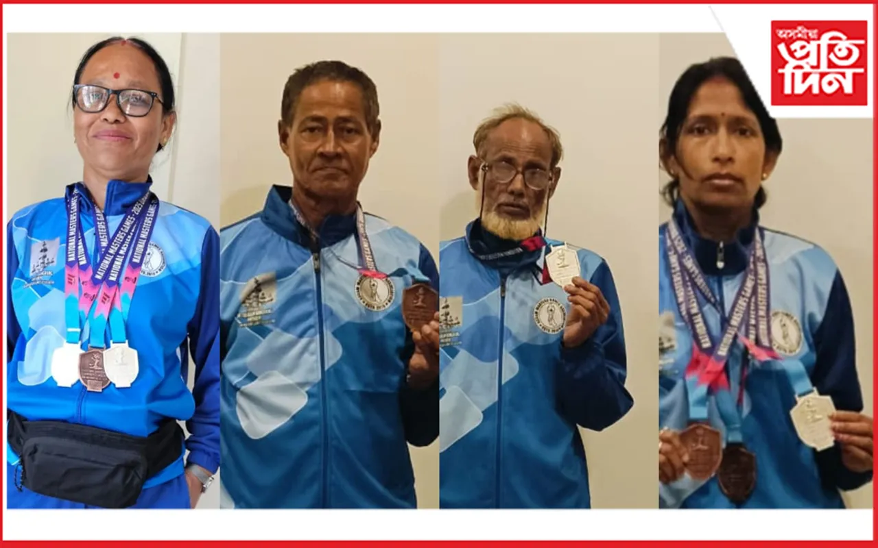 ৰাষ্ট্ৰীয় পৰ্যায়ৰ‌ প্ৰতিযোগিতাত ভাগ লৈ গৌৰৱ কঢ়িয়াই আনিলে কাছাৰৰ ৪খেলুৱৈয়ে