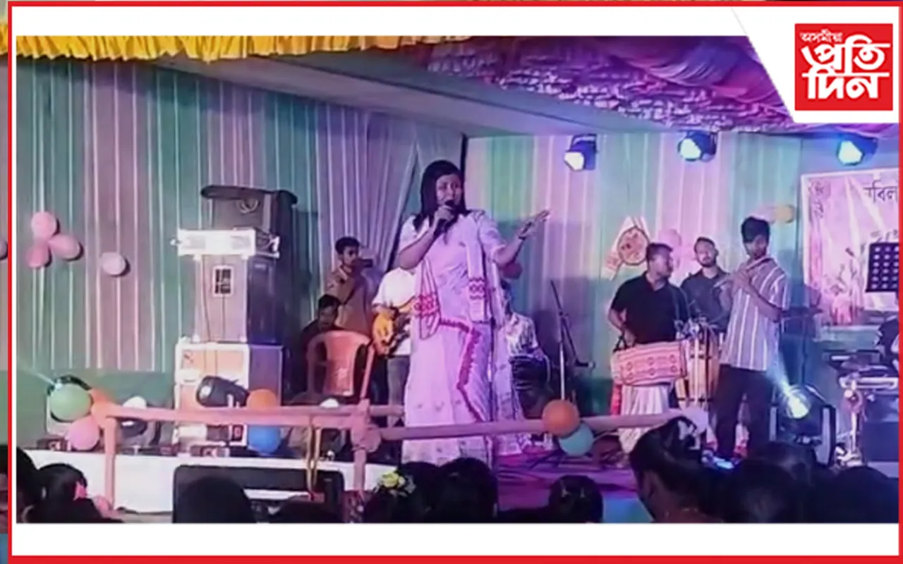জামুগুৰিহাটৰ নবিল সন্মিলিত যুৱক সংঘৰ সৌজন্যত ব'হাগৰ এ‌নিশা  উদযাপন 