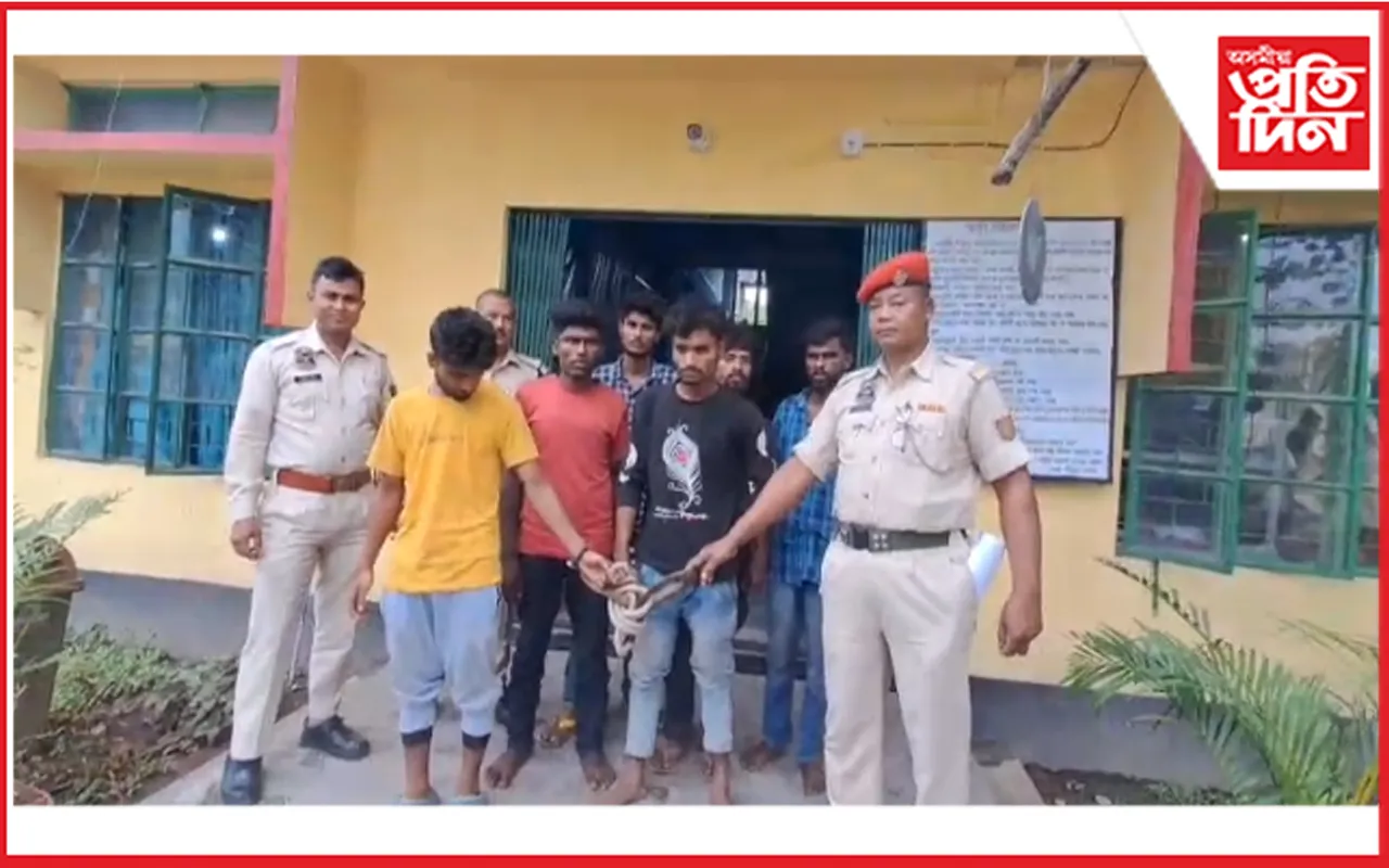 আৰক্ষীৰ জালত ৬টাকৈ গভাইত চোৰ