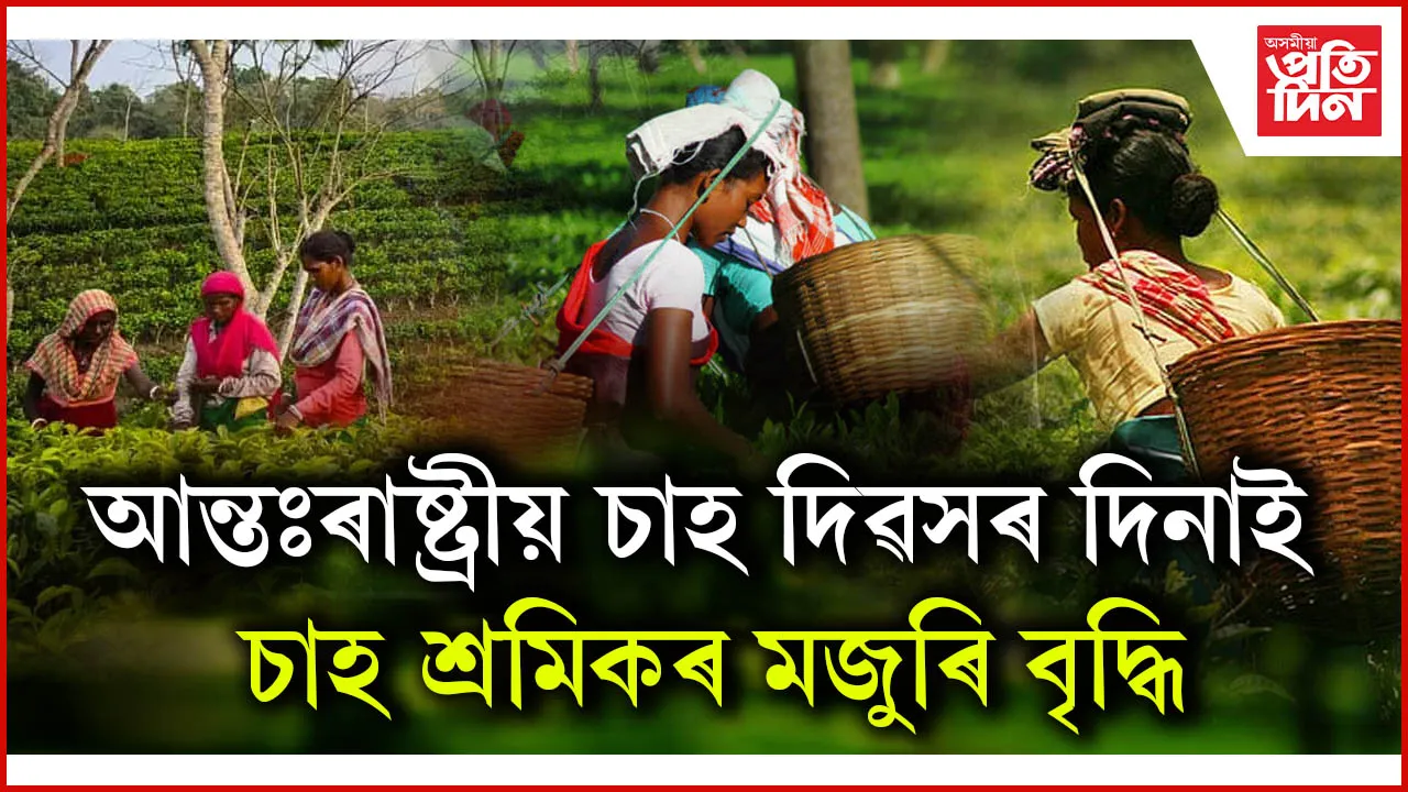 কিছু সকাহ! বৃদ্ধি পালে চাহ শ্ৰমিকৰ দৈনিক মজুৰি...