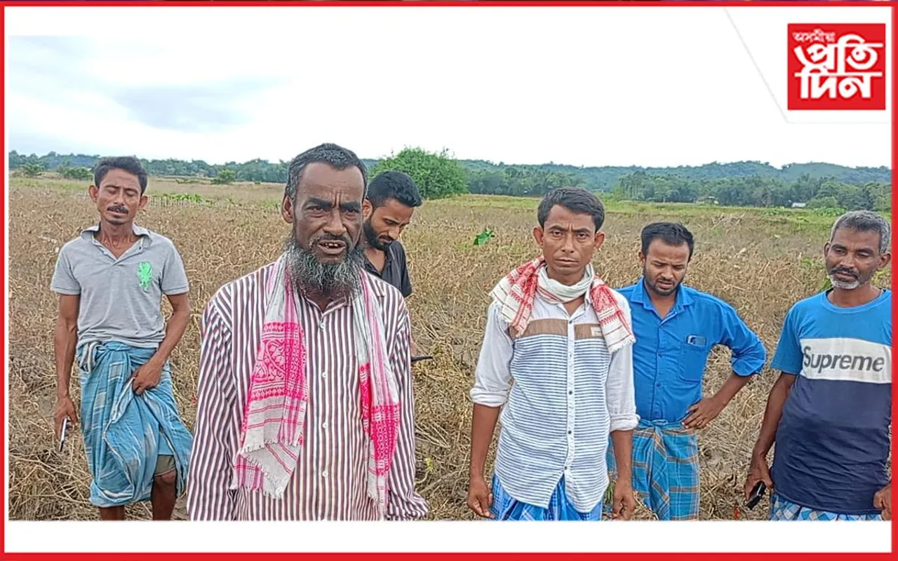 বানত নষ্ট শ শ বিঘা ৰবিশস্য, কৃষকৰ হাহাকাৰ